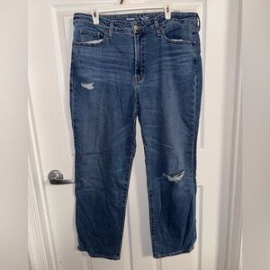 Old Navy Classic Blue Denim High Rise OG LOOSE Jeans size 18